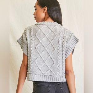 Cable Knit Sweater Top